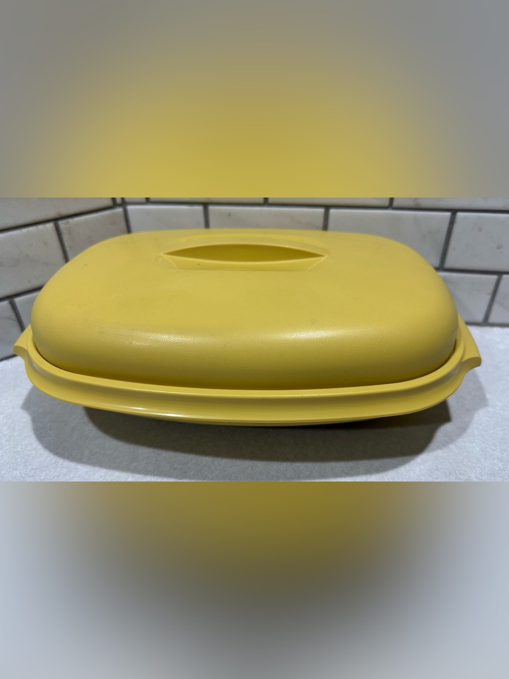 Vintage Tupperware 1273,74,75 Microwave Vegetable Steamer Gold 3 Piece USA